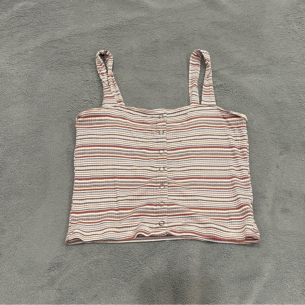 American Eagle striped tank top. Fairly worn. Size small.